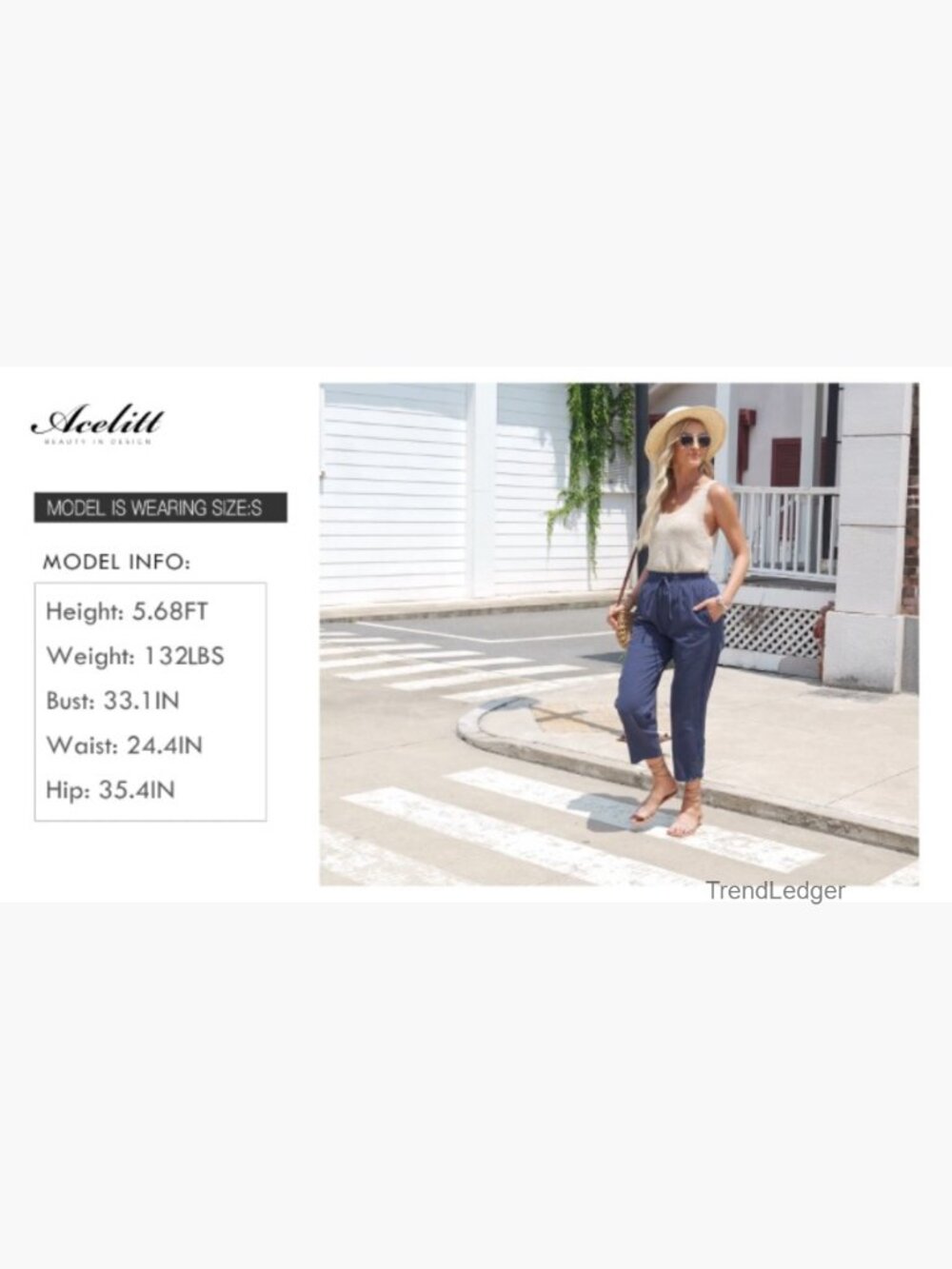 Casual Lightweight Drawstring Elastic Waist Pants with Pockets - Picture 7 of 7